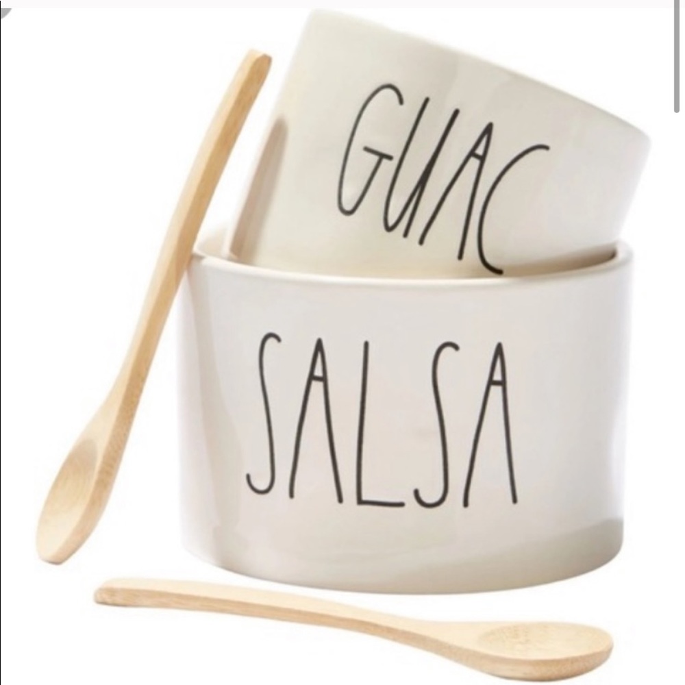 Rae Dunn Guac and Salsa Bowl Set